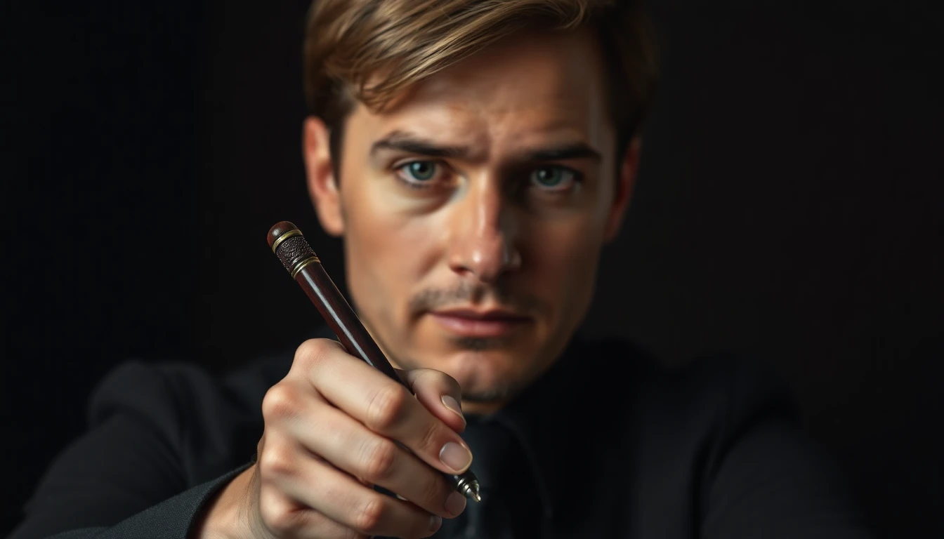 Handgeschriebenes Testament mit einer klassischen Feder